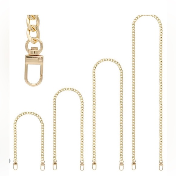 unbranded | Bags | Chain 4 Pcs Different Sizes Gold Tone Purse Handbag ...